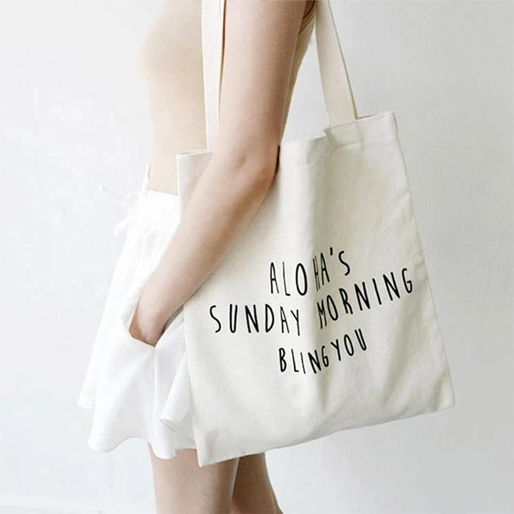 โปรโมชั่นราคาถูก-12oz นิเวศผ้าใบช้อปปิ้งกระเป๋า Promotional-Cheap-12oz-Ecological-Canvas-Shopping-Bag